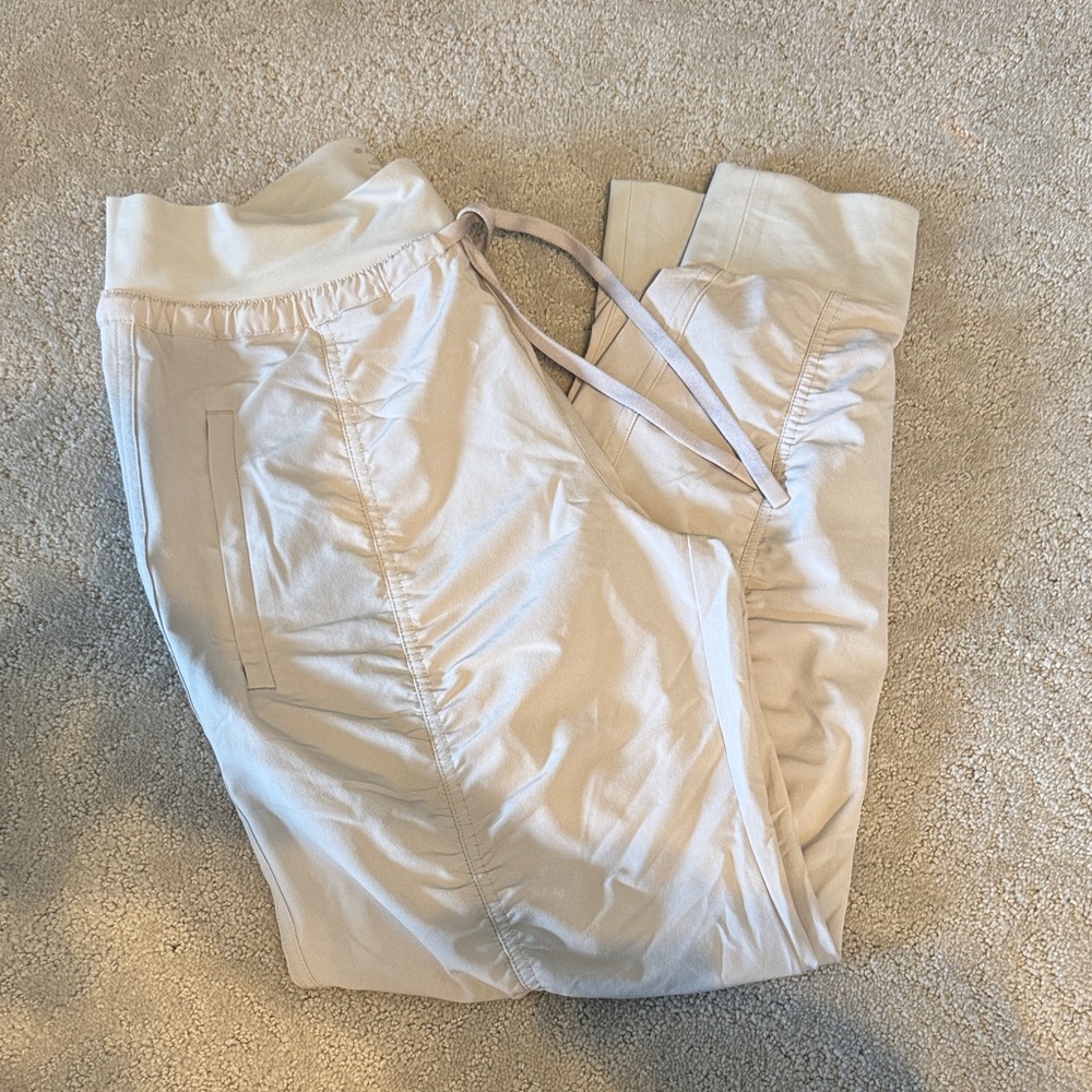 Athleta Attitude Pant Light Beige/Taupe Drawstring Joggers